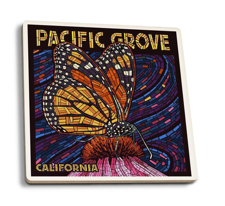 Pacific Grove Monarch Ceramic Coaster