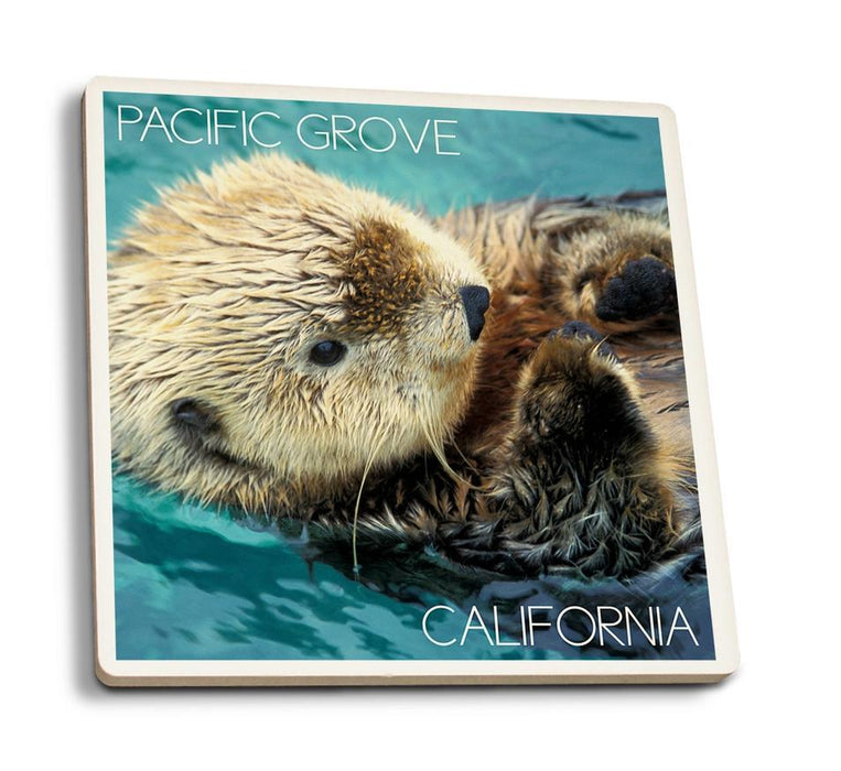 Pacific Grove Sea Otter Ceramic Coaster