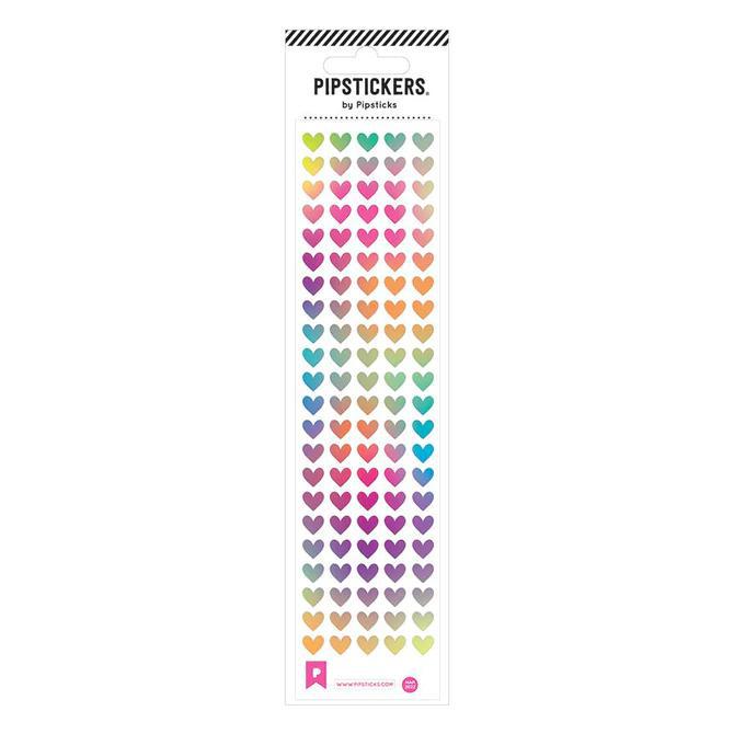 Fuzzy Colorful Heart Stickers
