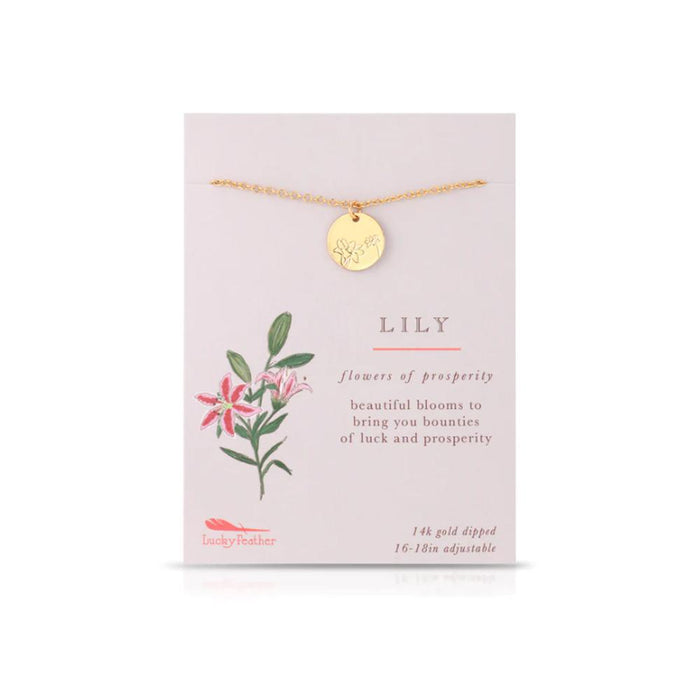 Botanical Lily Necklace