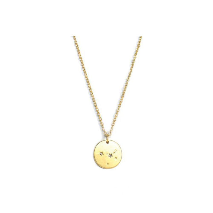 Zodiac Cancer Gold Necklace