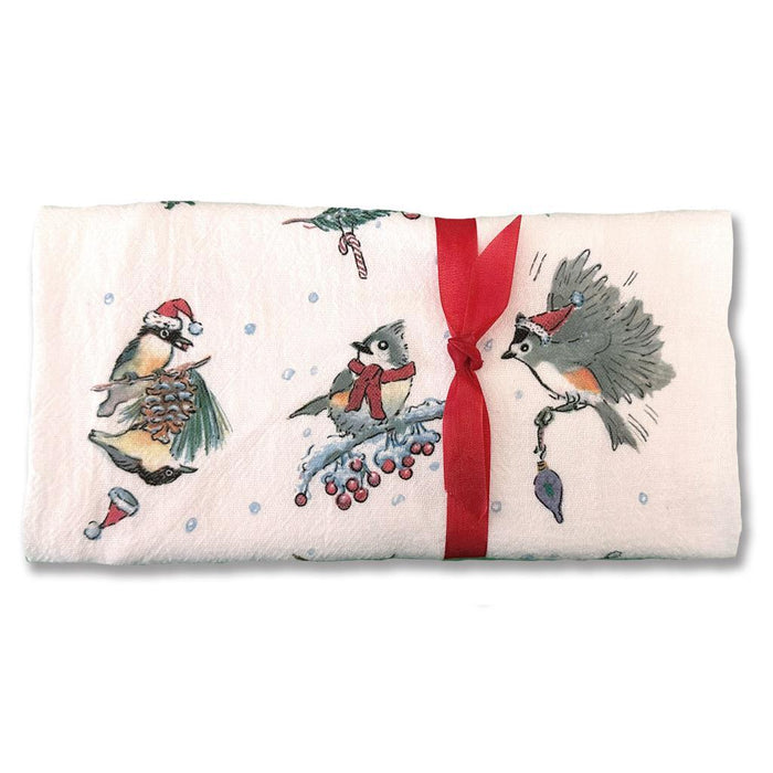 Christmas Birds Flour Sack Towel