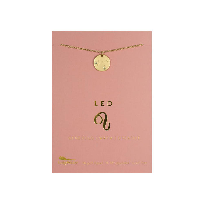 Zodiac Leo Gold Necklace